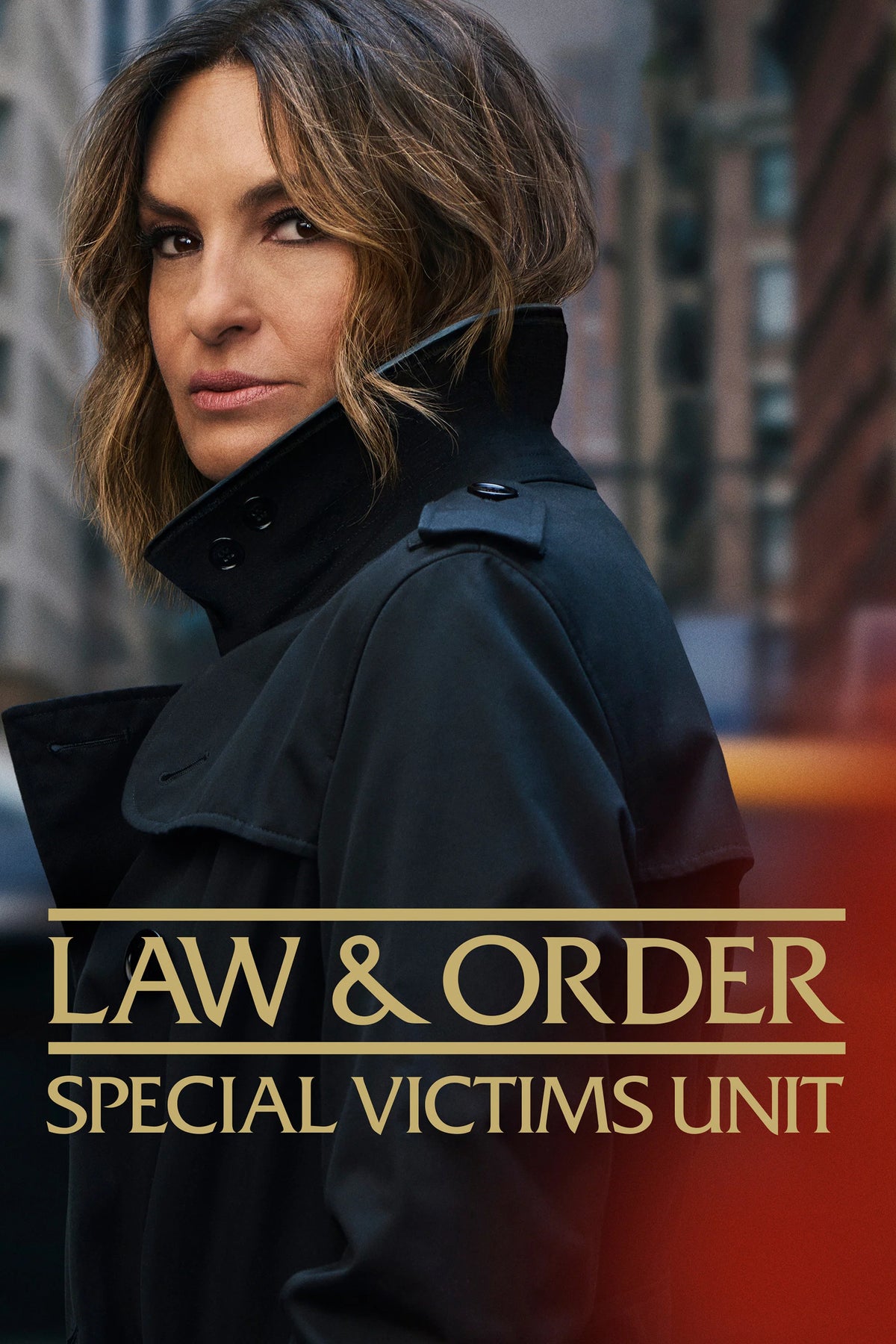 Law & Order Special Victims Unit poster featuring Olivia Benson with gold lettering