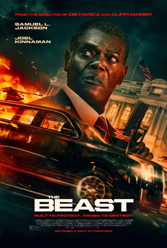 The Beast movie poster featuring Samuel L. Jackson and Joel Kinnaman