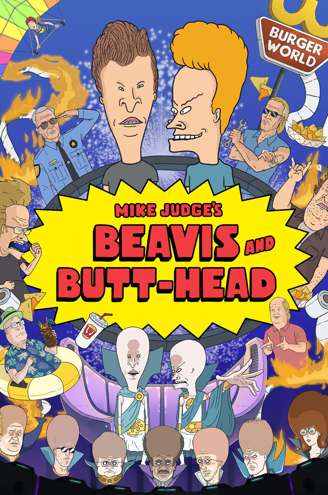 Mike Judge’s Beavis and Butt-Head colorful poster for Season 4