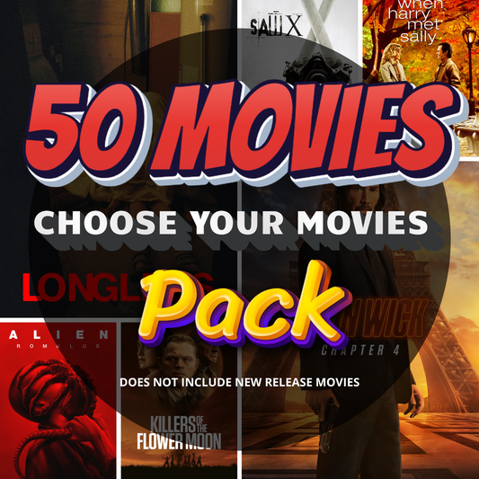 CHOOSE YOUR MOVIES 50 MOVIES PACK ⚡🔥 80 % OFF - digital blockbuster
