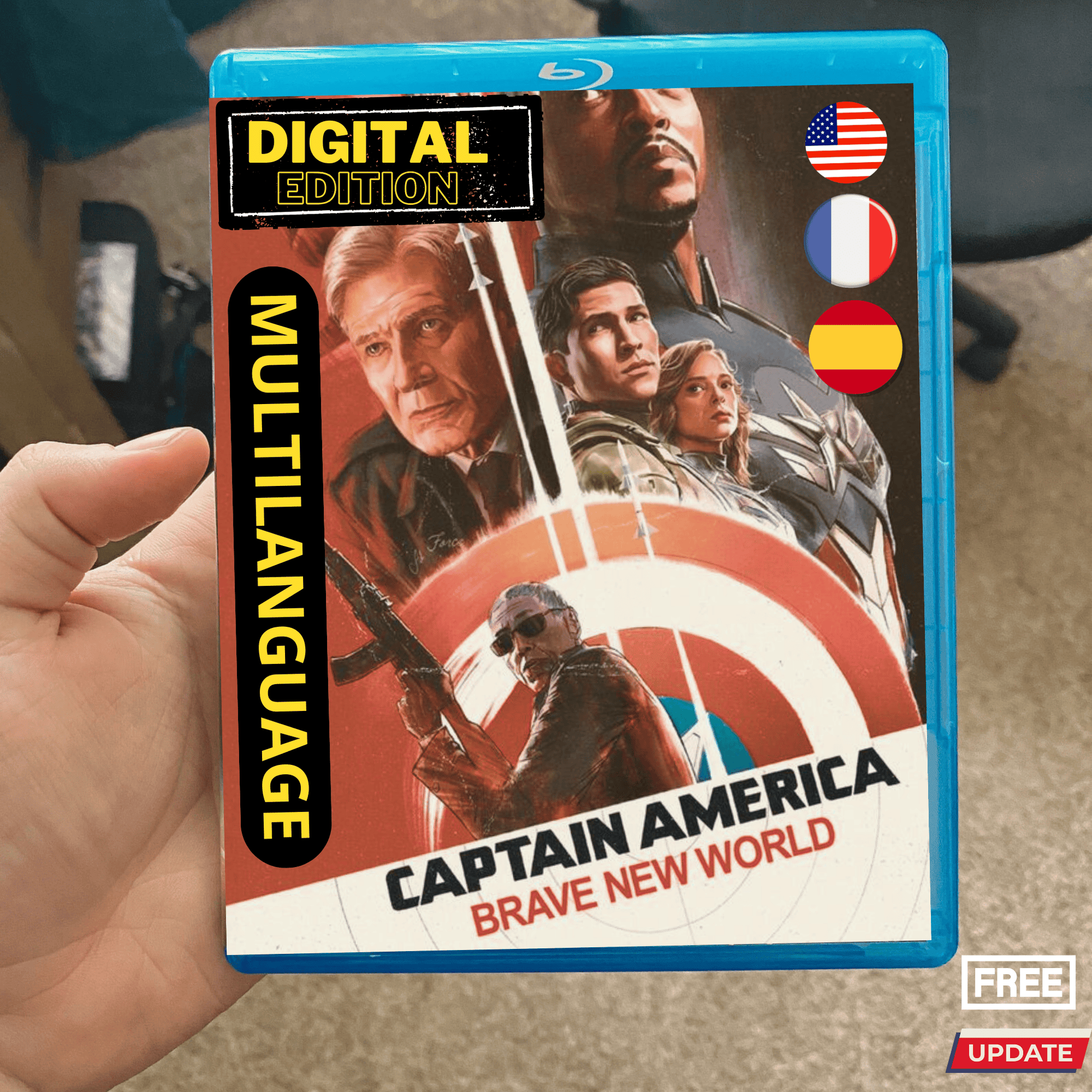 digital blockbuster Captain America: Brave New World  (2025) UPDATE FREE only etsy buyers