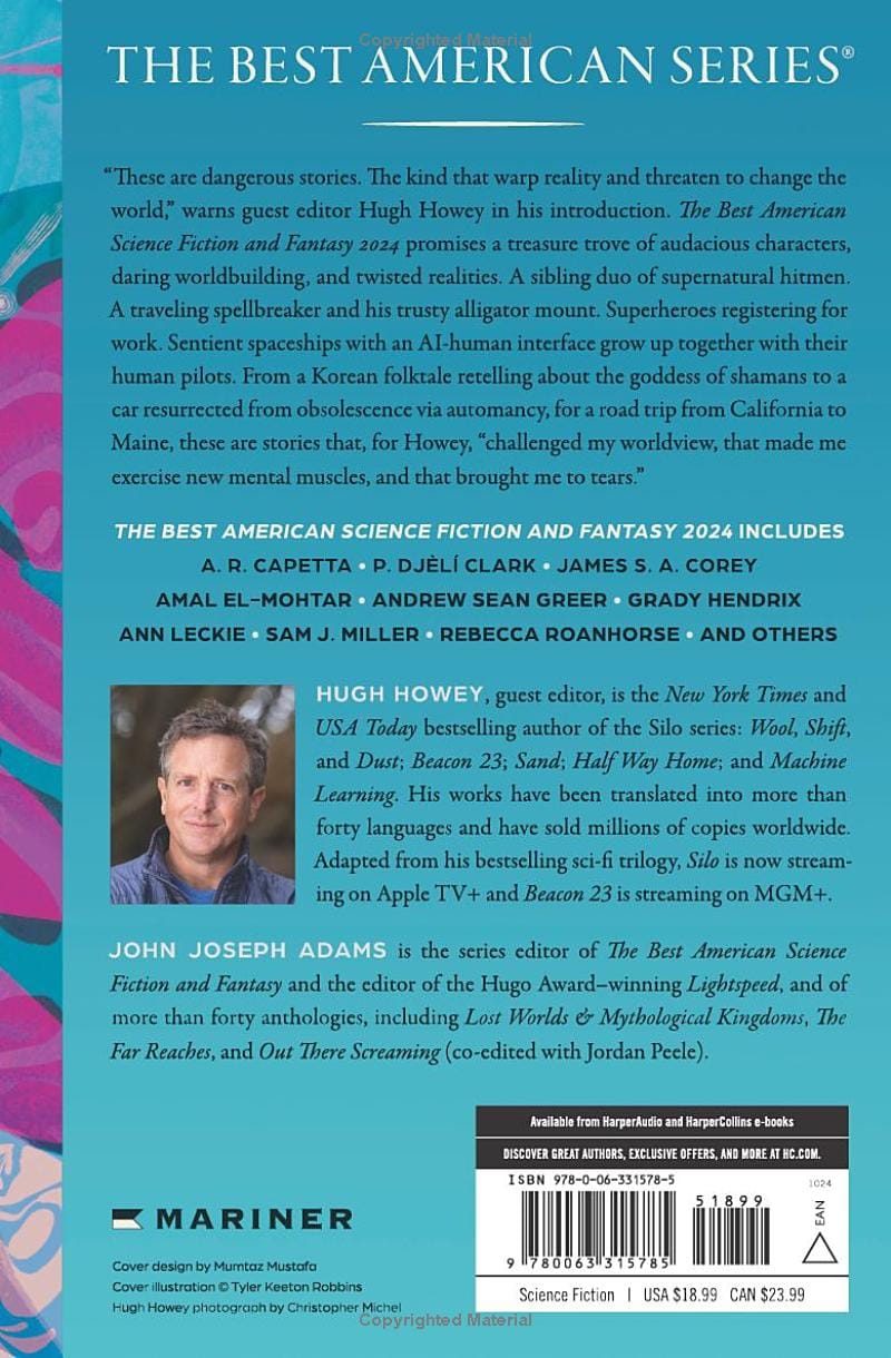 digital blockbuster The Best American Science Fiction and Fantasy 2024: Hugh Howey BOOK