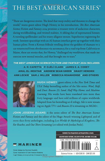 digital blockbuster The Best American Science Fiction and Fantasy 2024: Hugh Howey BOOK