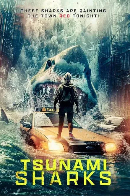 digital blockbuster Tsunami Sharks (2024) NEW