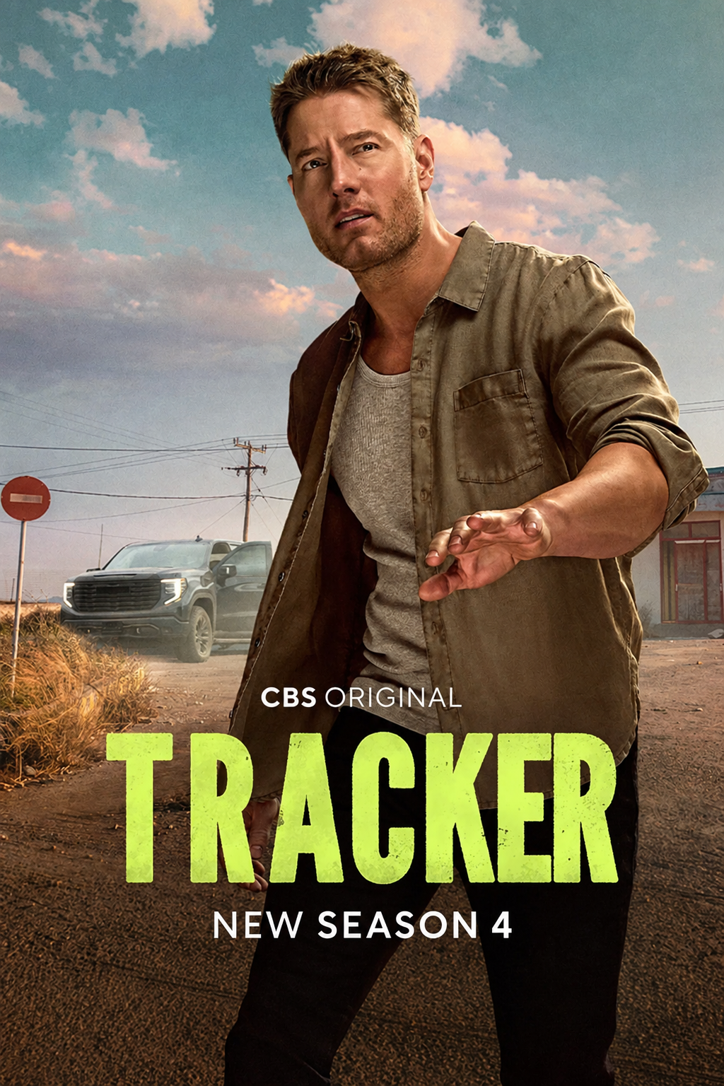 Póster de Tracker con NEW SEASON 4 y sin los logos inferiores