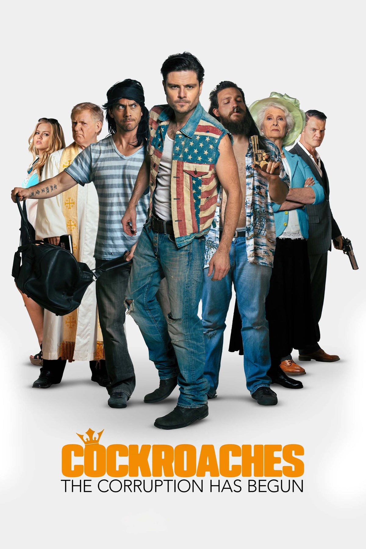 Cockroaches (2026) ensemble movie poster with the tagline The Corruption Has Begun