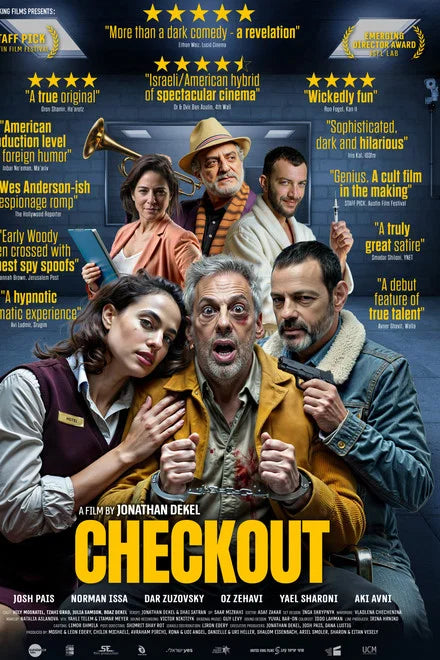 Checkout movie poster featuring Josh Pais and the ensemble cast