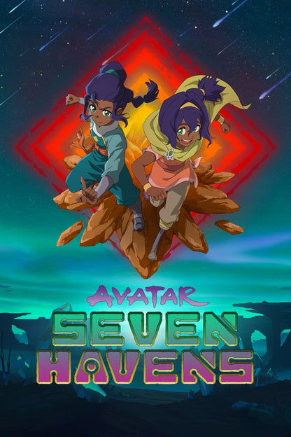 Avatar: Seven Havens (2026) illustrated poster featuring the two protagonists
