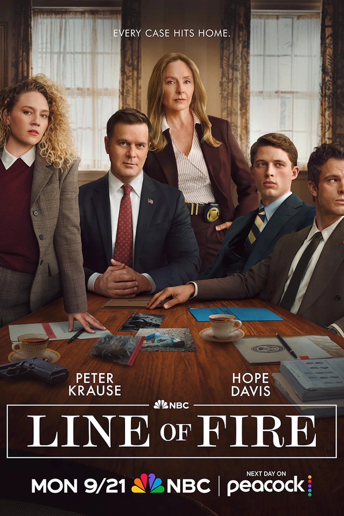 Line of Fire (2026) series poster featuring Peter Krause